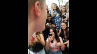 Harvey; Singing his new single Thank you