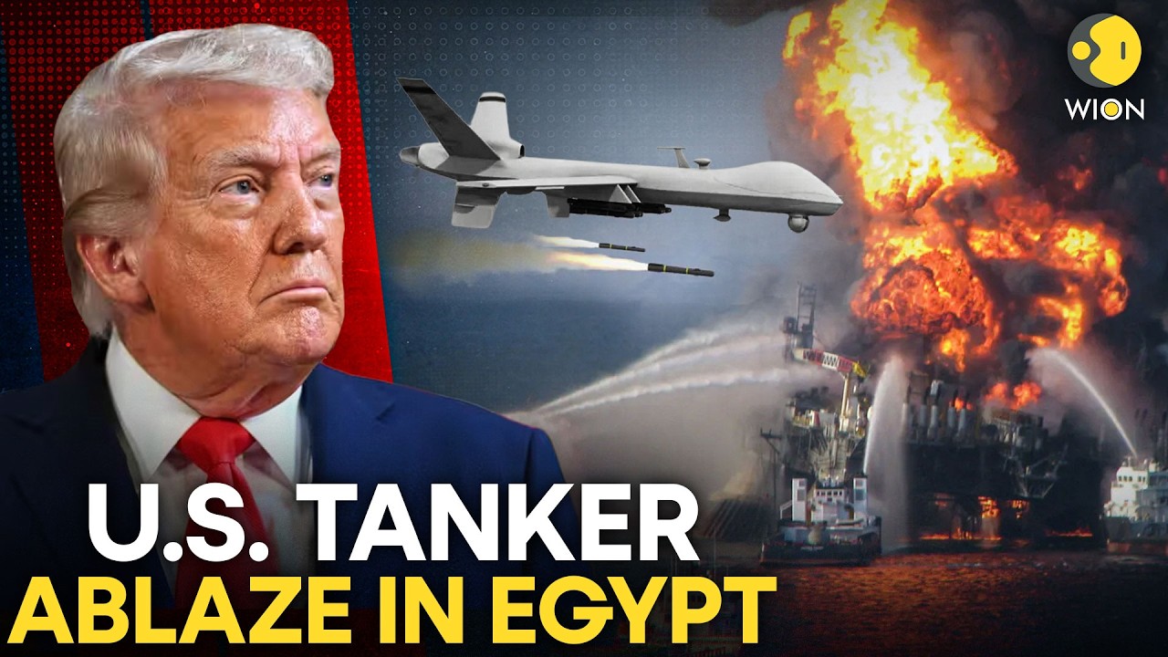US-Iran War LIVE: Explosion Horror at Egypt's Damietta Port After Drone Hits US Tanker | WION