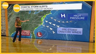 Nor'easter develops as East Coast set for impact