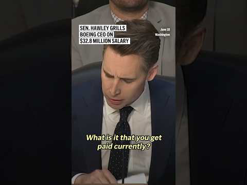 Sen. Hawley grills Boeing CEO on salary