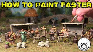 Batch Speedpainting Market Stall and Townsfolk Made EASY!!!