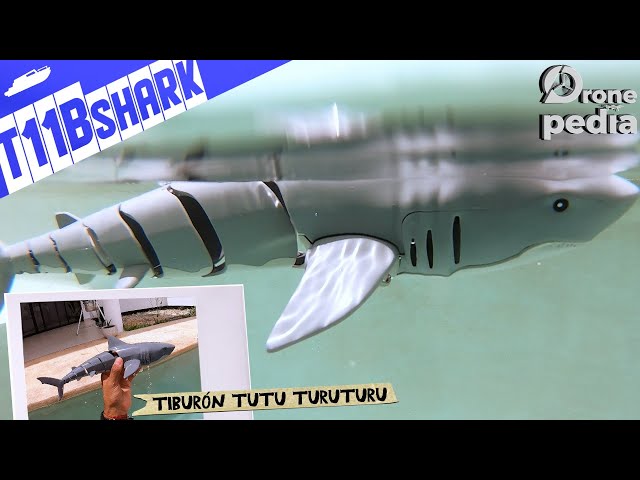 Vídeo relacionado con snookids Tiburón Remoto para niños, Juguete de RC de 2,4 GHz, Barco de tiburón con Luces y Movimiento de Cola Realista, Juguete acuático para bañera y Piscina, Regalo para niños y niñas
