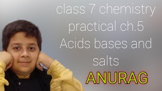 Chemistry practical Acids bases and salts