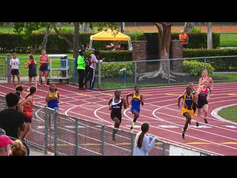 Girls 200m Heat 3 Final Westminster Academy Meet #1 March 22, 2022