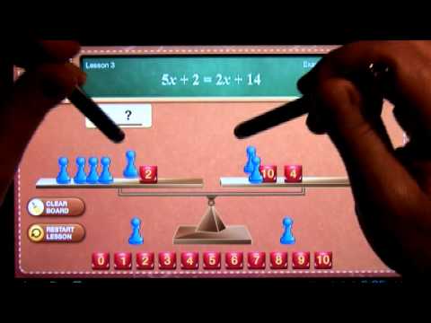 Screenshot of video: Fun way to learn algebra