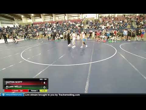 94 Lbs Round 2 - Saxton Scott, ID Vs Jillian Wells, CA 8455