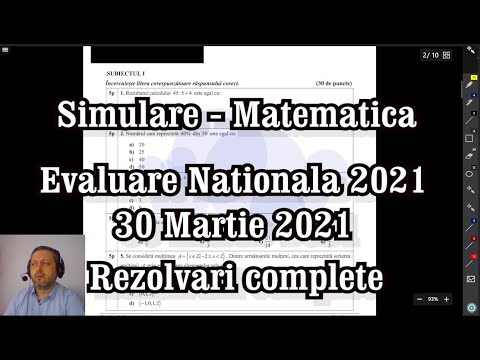 Simulare Matematica   Evaluarea Nationala 2021   Probleme rezolvate