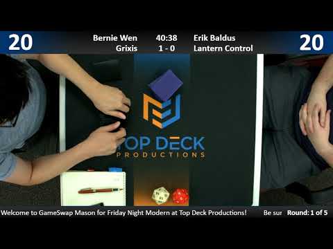 Modern w/ Commentary 9/21/18 - Bernie Wen (Grixis Control) vs. Erik Baldus (Lantern Control)