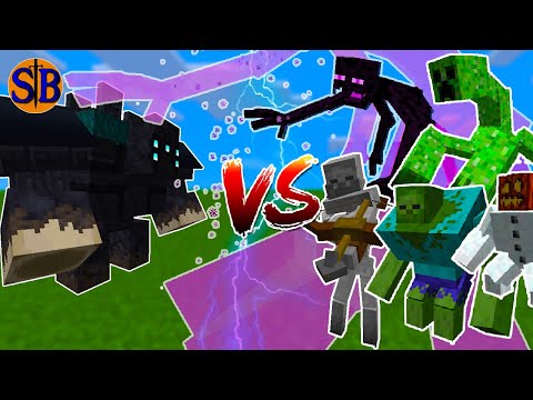 Grave Golem(Goety) vs Mutant Monsters | Minecraft Mob Battle