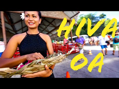 Hiva Oa Marquesas Islands Gauguin Cemetery French Polynesia with ArAnui 5 Container Cruise Ship