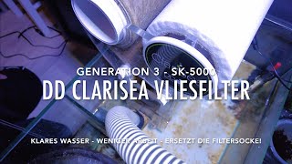 ClariSea Vliesfilter SK 500 Gen 3 - Alternative Vliesrollen  Glasklares Gesundes Water Crystal Clear