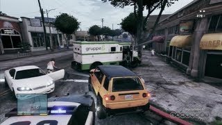 GTA V - Armored Truck Robbery - Gameplay