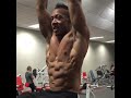 Ifbb Pro @james_laos Men’s physique hanging abs raise at the gym JamesLaosFitness.com I use Sarms