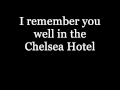 Lana Del Rey - Chelsea Hotel No 2 LYRICS VIDEO ...
