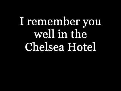 Lana Del Rey - Chelsea Hotel No 2 LYRICS VIDEO