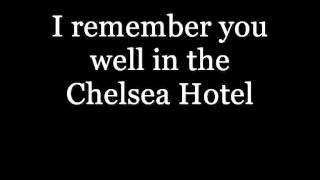 Lana Del Rey - Chelsea Hotel No 2 LYRICS VIDEO