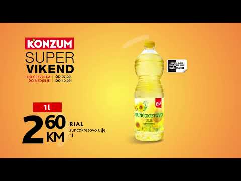Super vikend u Konzumu! 7.9.- 10.9.2023.