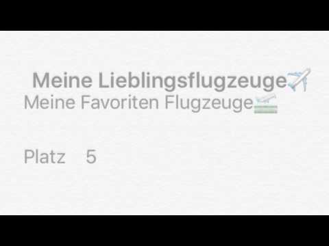 Meine 5 Lieblingsflugzeuge✈️