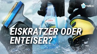 Elektrischer Eiskratzer vs Sonax Scheibenenteiser vs Eiskratzer Messing Klinge