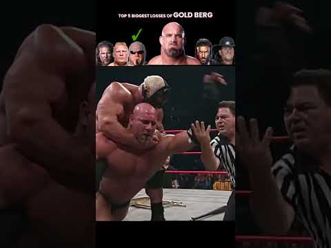 Top 5 Biggest Losses of Gold Berg #wwe #wwewrestler #goldberg