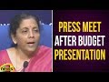 Finance Minister Nirmala Sitharaman Press Meet After Budget Presentation Union Budget Session