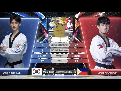 (QF) Lee Dae Hoon (KOR) vs (PHI) Arven ALCANTARA  2019 Grand Slam Final & 2020 Olympic Qualification