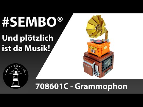Конструктор Sembo Block Блютуз колонка «Граммофон» 708601C / 253 детали