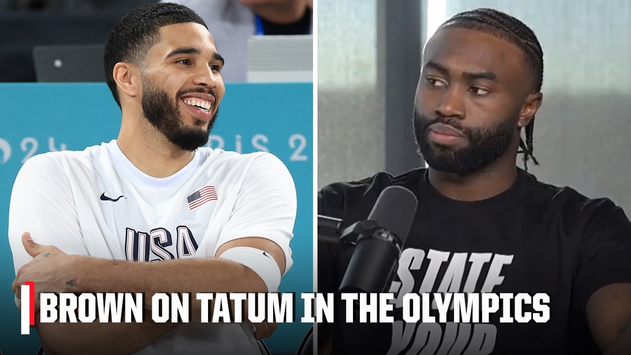 Jaylen Brown to Stephen A.: I know Jayson Tatum was 'pissed' when not playing in the Olympics 👀