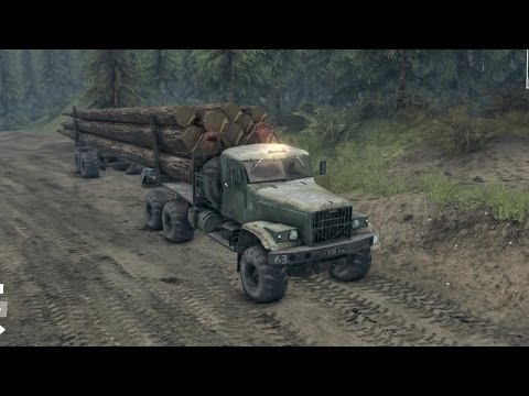 Spin Tires - KrAZ truck mod | offroad driving, mudding
