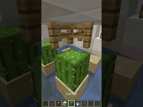 🌵 Amazing Minecraft Cactus Farming Trick! #Shorts