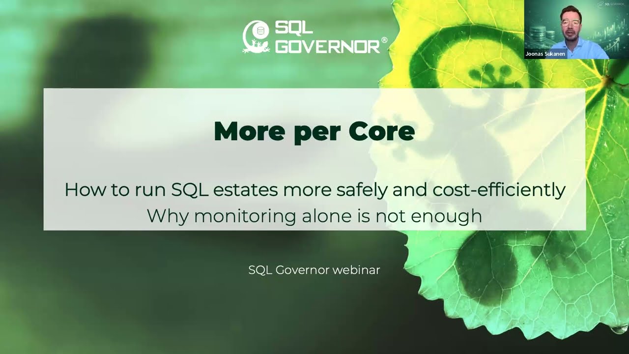 DB Pro Services + SQL Governor video thumbnail