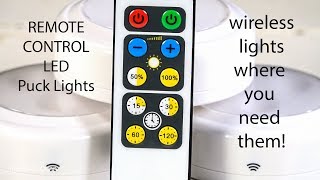Wireless LED Puck Light 6 Pack by Brilliant Evolution, Kitchen, Battery Powered