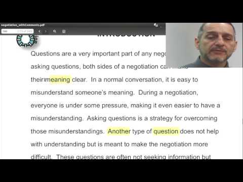 Asking Negotiation Questions Introduction Part 7