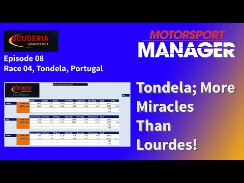 Motorsport Manager Tutorial and Gameplay Part 8. (Race 4, Tondela Portugal.)