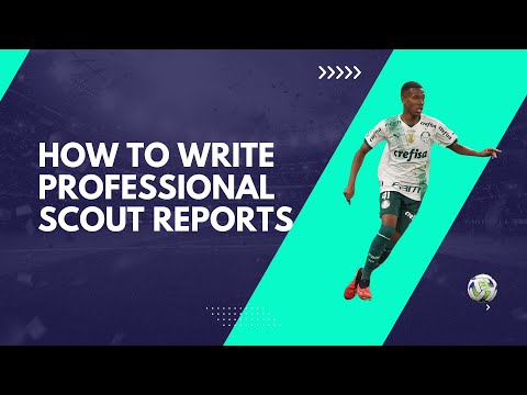 How to Write a Football Scout Report - Webinar #Estavão #Moscardo