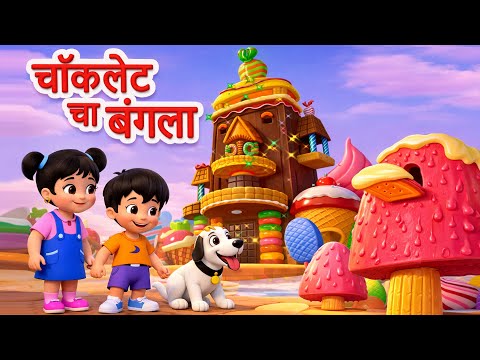 Chocklet cha bangla | Marathi Balgeet | JingleToons #marathibalgeet