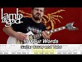 In Your Words - Lamb of God - Guitar Cover and Tab