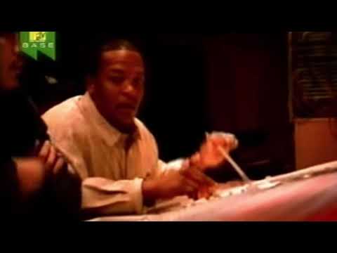 Dr. Dre & Hittman chillin' in the studio, recording "Last Dayz" (1999)