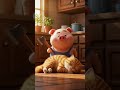 Orange Cat Was Sneak Attacked By Pig Alxtechno Cat Funnycats