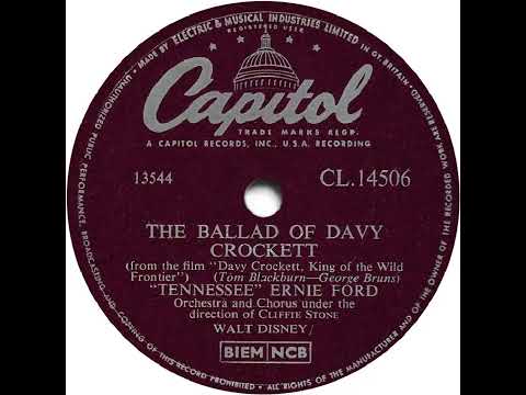 UK New Entry 1956 (6) ''Tennessee'' Ernie Ford - The Ballad Of Davy Crockett