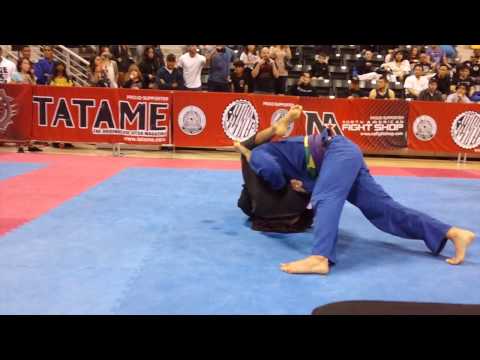 Flying triangle submisison but still loses.