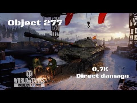 Object 277 in Acantilado:8,7K direct damage :Wot console - World of Tanks console