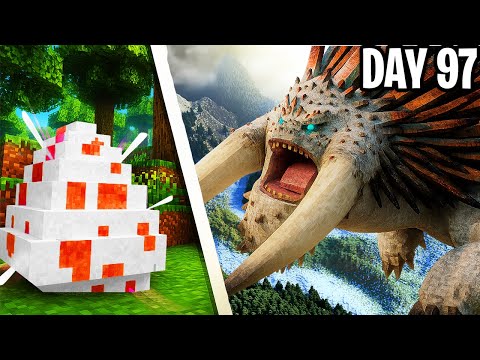 I Spent 100 Days as ALPHA DRAGON in Minecraft...(Part 1)