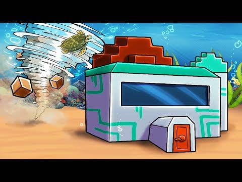 INSANE Minecraft Whirlpool Tornado Base Challenge!
