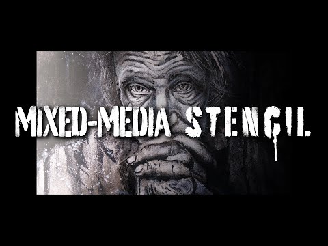 Mixed Media Schablonenarbeiten auf YouTube