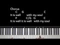 It Is Well With My Soul | Piano Tutorial [C] (Chords)