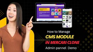 How to manage CMS module in admin panel of Mercari clone demo