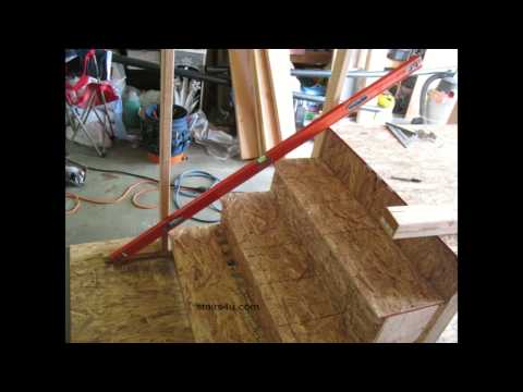 How To Use a Straight Edge to Verify Step Accuracy - Stair Building Tips