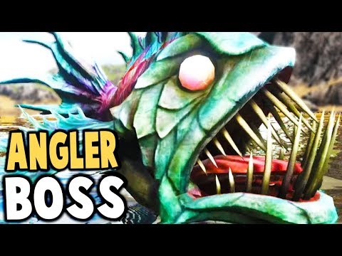 Ark Survival Evolved - NEW ANGLER FISH BOSS, INSANE CREATURES - Ark Modded Gameplay