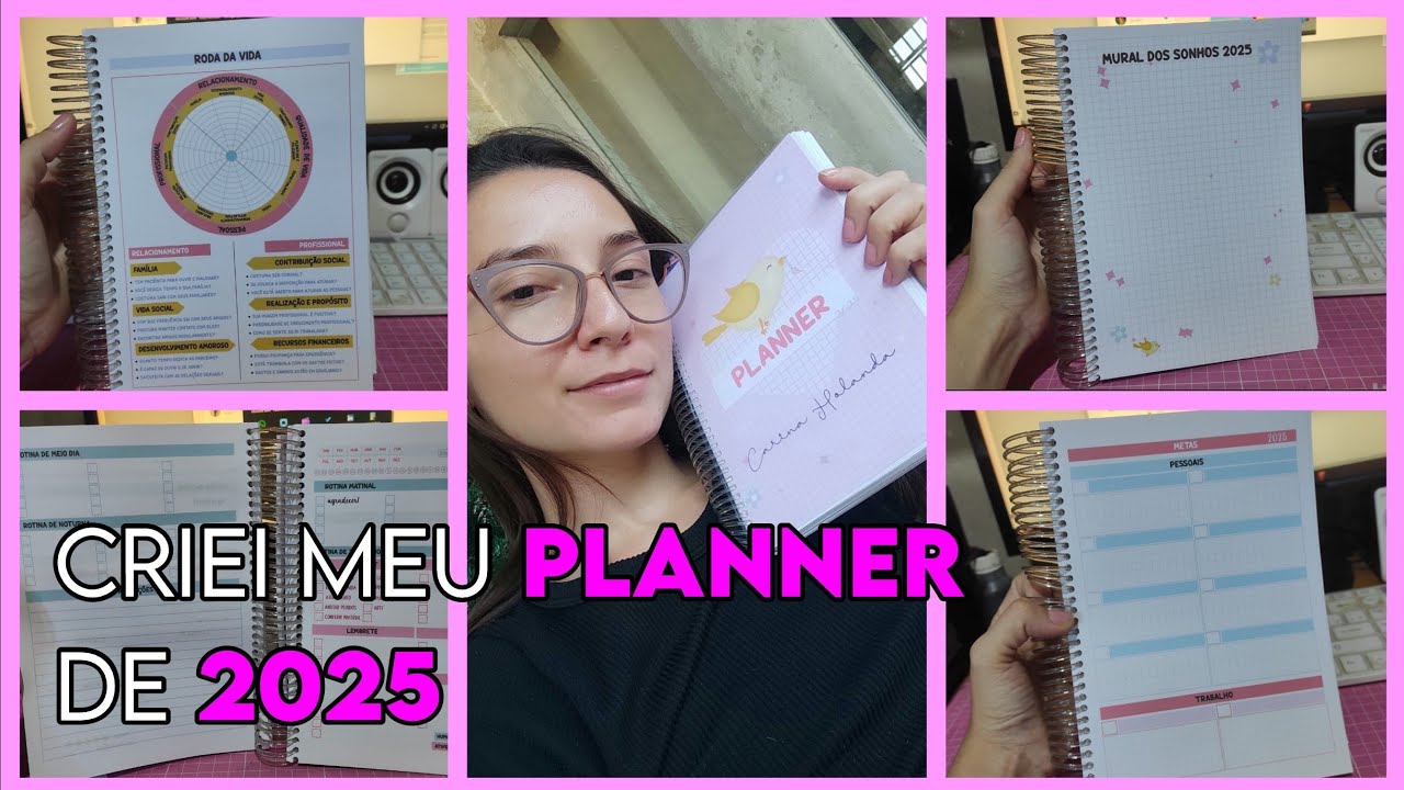 CRIEI MEU PLANNER DE 2025 | TOUR COMPLETO